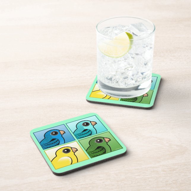 Four Color Linnies Drink Coaster (Right Side)