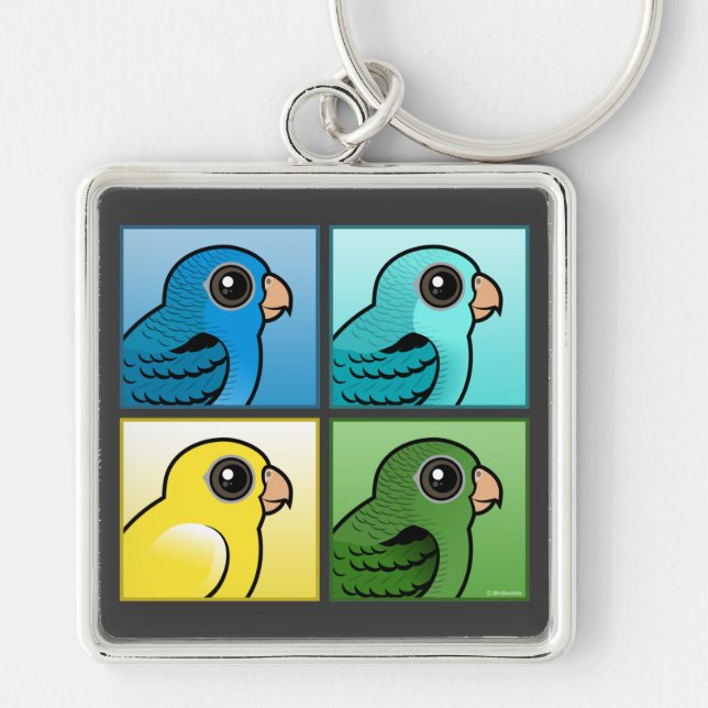 Four Color Linnies Keychain (Front)
