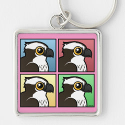 Four Color Osprey Premium Square Keychain