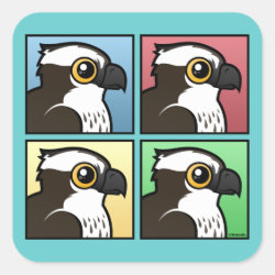 Four Color Osprey Square Sticker