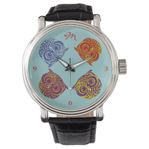 four color owls addname watch