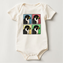 Four Color Peregrine Falcon Infant Organic Creeper