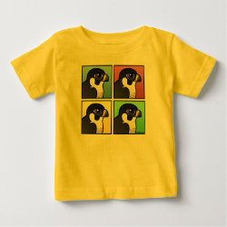 Four Color Peregrine Falcon Baby Fine Jersey T-Shirt