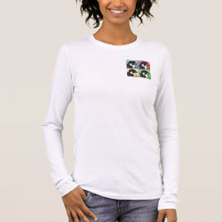 Four Color Peregrine Falcon Women's Bella+Canvas Long Sleeve T-Shirt