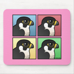Four Color Peregrine Falcon Mousepad
