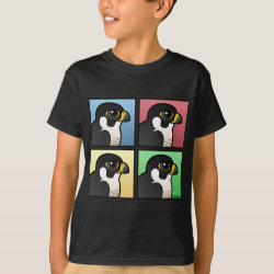 Peregrine Falcon V-Neck T-Shirt - Yumtshirt