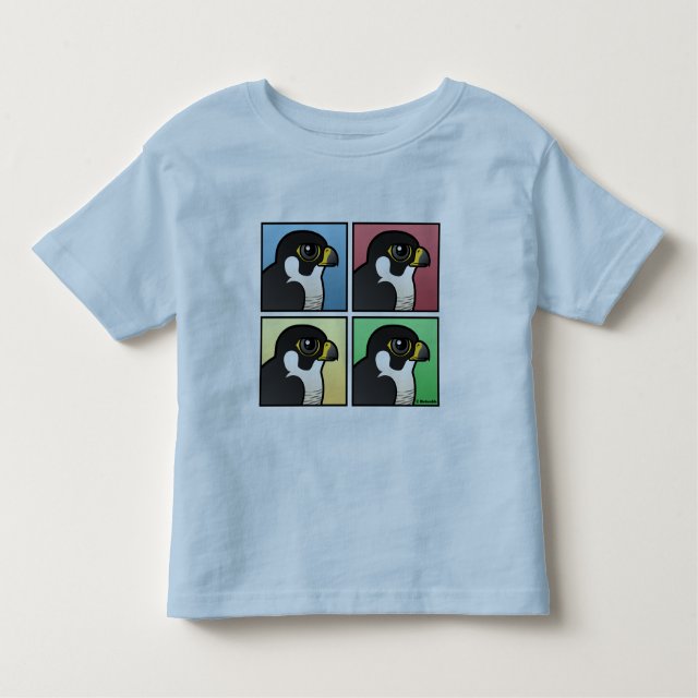 Four Color Peregrine Falcon Toddler Fine Jersey T-Shirt