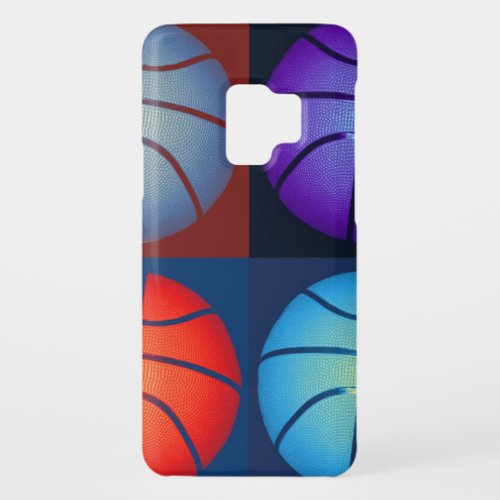 Four Color Pop Art Basketball Case_Mate Samsung Galaxy S9 Case