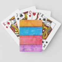 Four Color Rainbow Playing Cards