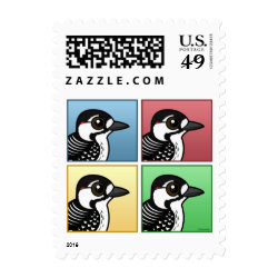 Four Color Red-cockaded Woodpecker Small Stamp 1.8