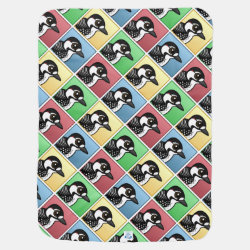 Four Color Red-cockaded Woodpecker Baby Blanket