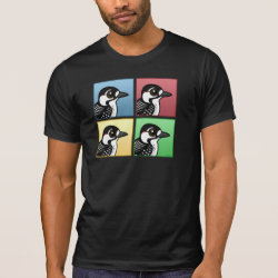 Four Color Red-cockaded Woodpecker Men's Alternative Apparel Basic Crew Neck T-Shirt