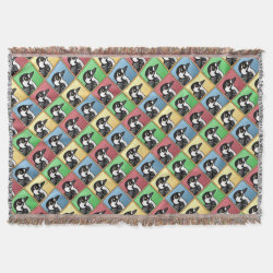 Four Color Red-cockaded Woodpecker Throw Blanket