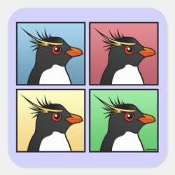 Four Color Rockhopper Square Sticker