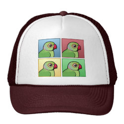 Four Color IRN / Indian Ringneck Parakeets Trucker Hat