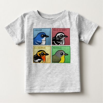 Four Color Warblers Baby T-Shirt