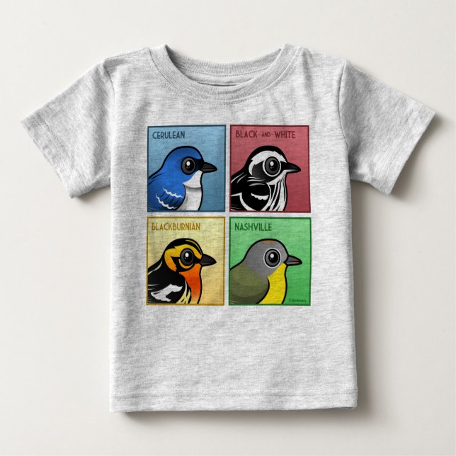 Four Color Warblers Baby T-Shirt (Front)