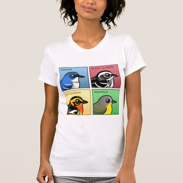 Four Color Warblers T-Shirt (Front)
