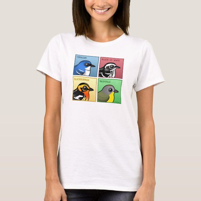 Four Color Warblers T-Shirt (Front)