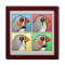 Four Color Zebra Finch Keepsake Box