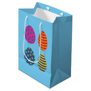 Four Colored Easter Eggs Medium Gift Bag