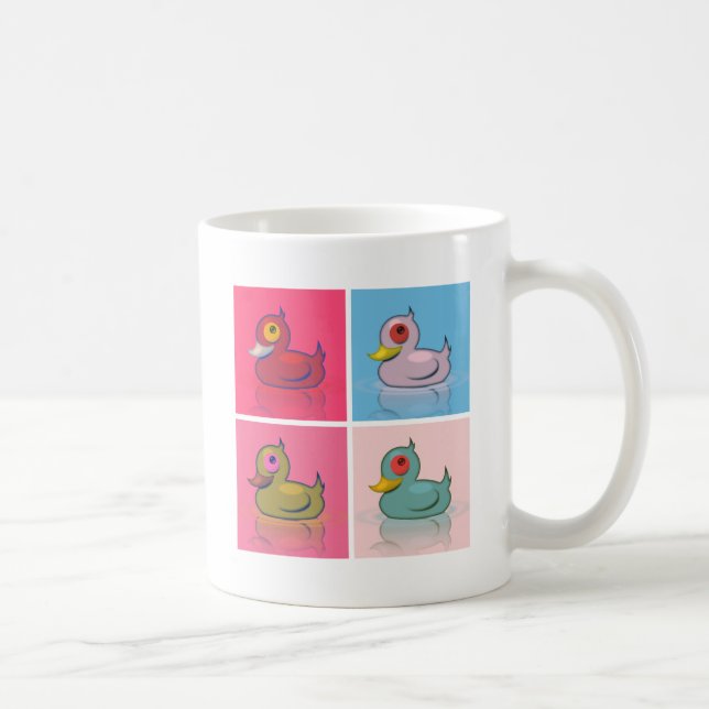 Four Colorful Ducks Coffee Mug (Right)