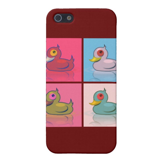 Four Colorful Ducks iPhone Case (Back)