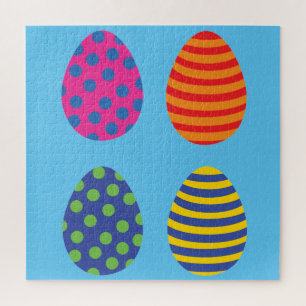 Four Colorful Easter Eggs Jigsaw Puzzle