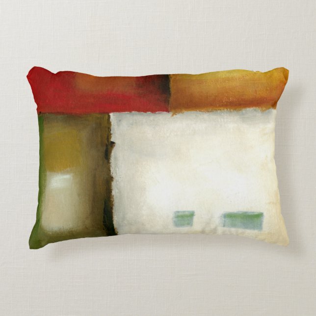 Four Colorful Rectangles by Chariklia Zarris Accent Pillow (Front)