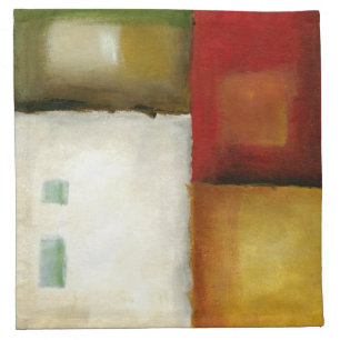 Four Colorful Rectangles by Chariklia Zarris Napkin