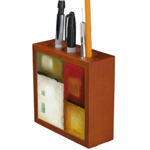 Four Colorful Rectangles by Chariklia Zarris Pencil/Pen Holder