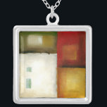 Four Colorful Rectangles by Chariklia Zarris Silver Plated Necklace<br><div class="desc">Four colorful rectangles make up this work by Chariklia Zarris. The brightness of each gives the piece a happy feel. Bring a bit of happiness to your wall by putting this print on your wall today!</div>