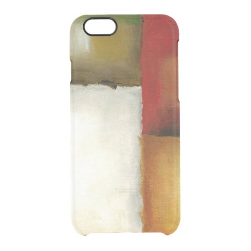 Four Colorful Rectangles by Chariklia Zarris Clear iPhone 66S Case