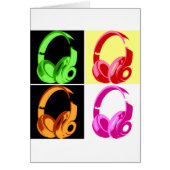Four Colors Headphone Pop Art Head Phone (Front)