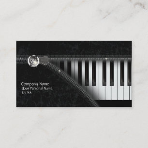 Four Colors Piano Keyboard Business Card