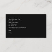 Four Colors Piano Keyboard Business Card (Back)