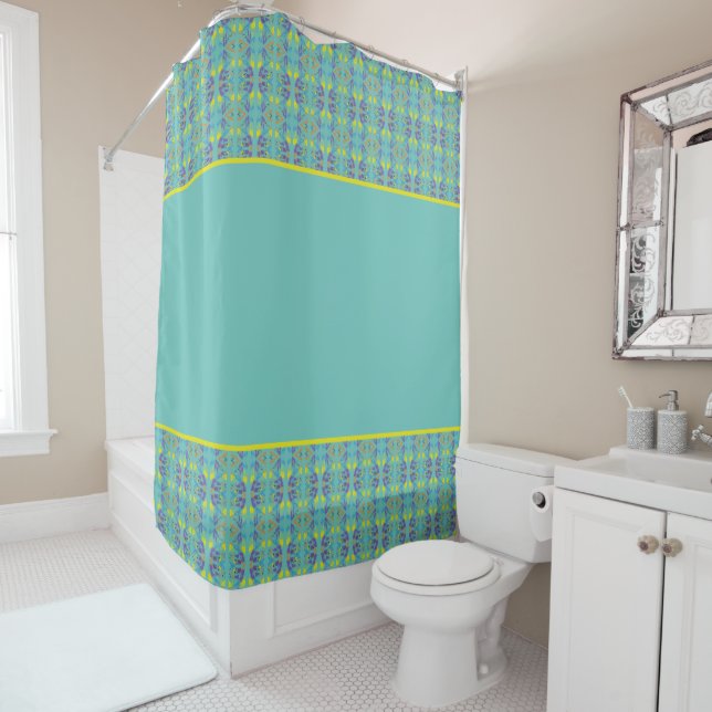 Four Colors Shower Curtain (In Situ)