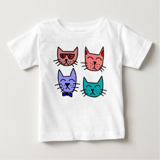 Four Cool Cats Toddler Ruffle Tee