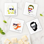 Four Cool Presidents Coaster Set
