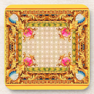 four corners Baroque Beverage Coaster