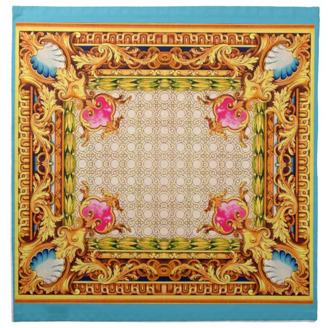 four corners Baroque Cloth Napkin (Front)