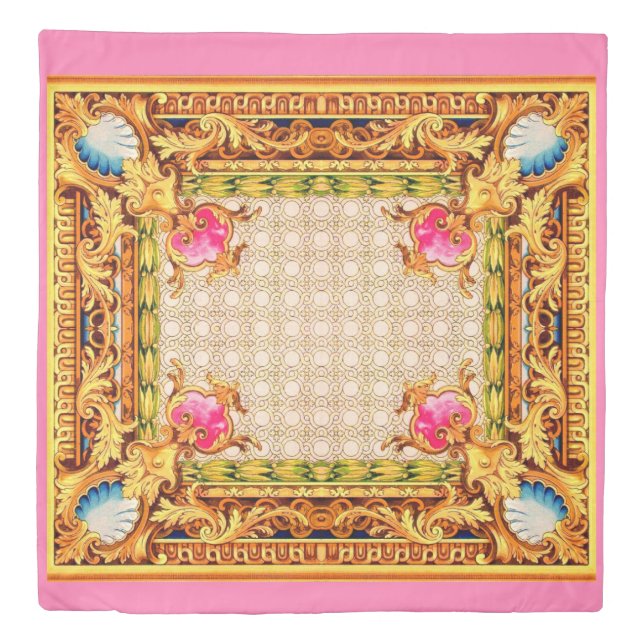 four corners Baroque Duvet Cover (Front)