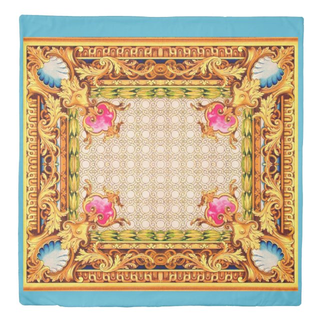 four corners Baroque Duvet Cover (Front)