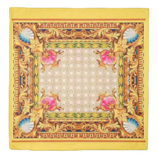 four corners Baroque Duvet Cover