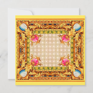 four corners Baroque Invitation