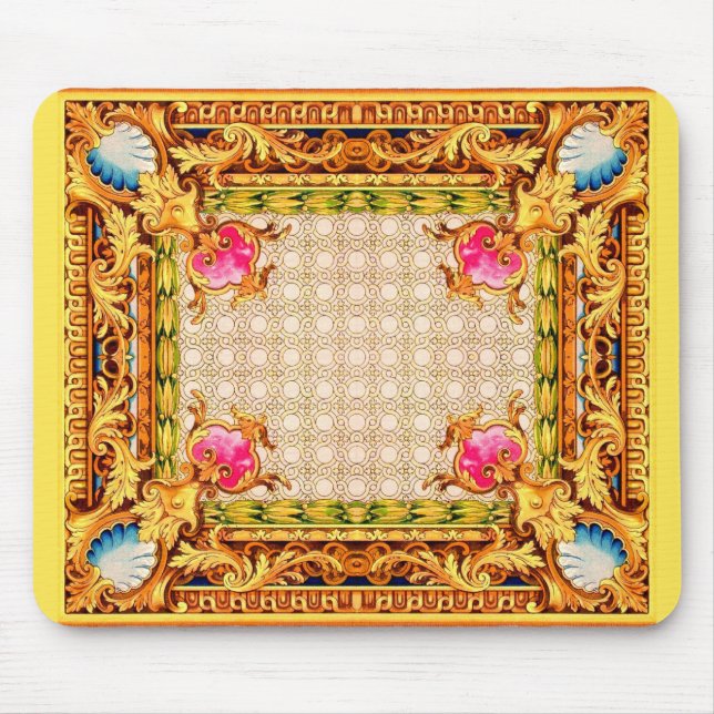 four corners Baroque Mouse Pad (Front)