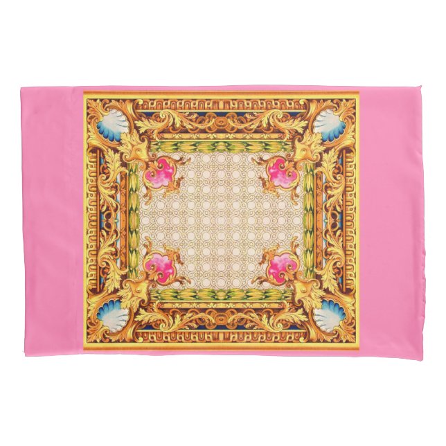 four corners Baroque Pillow Case (Front)