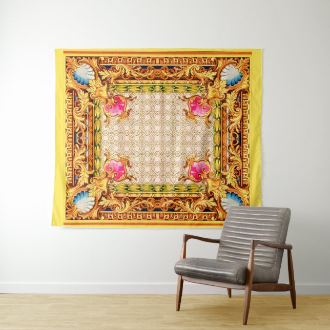 four corners Baroque Tapestry (In Situ (Horizontal))