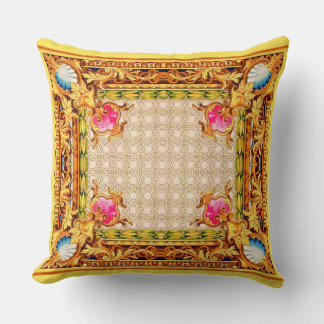 four corners Baroque Throw Pillow