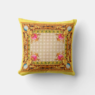four corners Baroque Throw Pillow